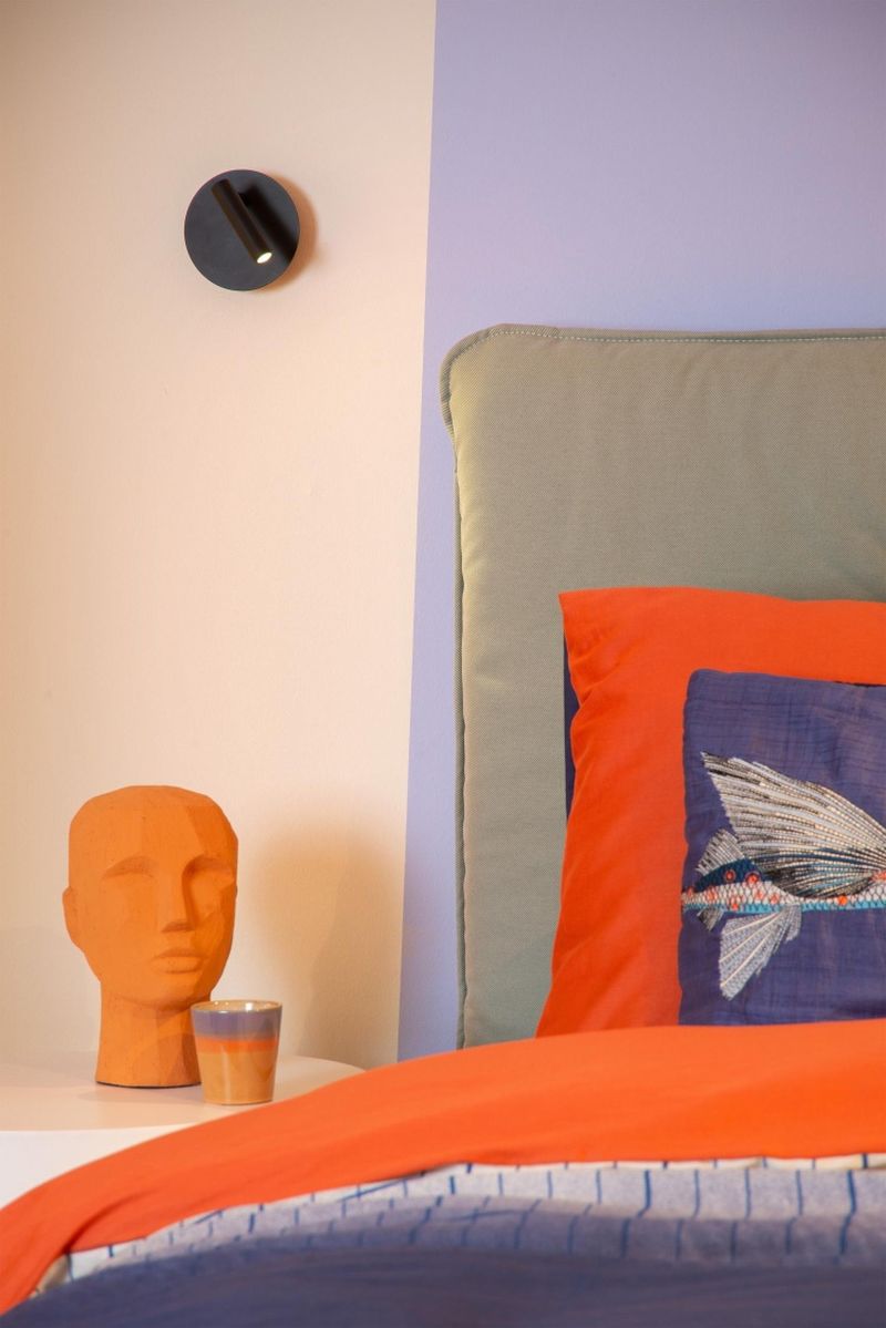 Lucide JOLIJN - Nástenné bodové svietidlo - Ø 10,2 cm - LED - Čierne